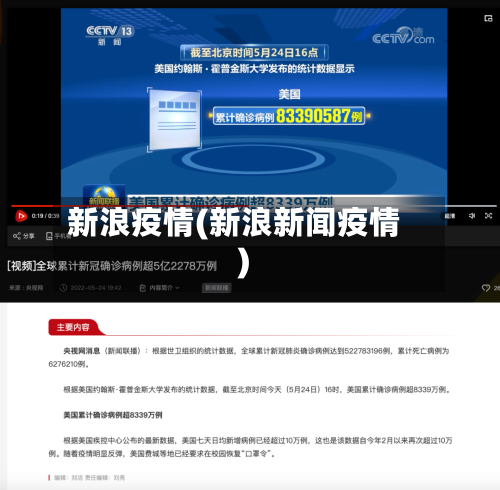 新浪疫情(新浪新闻疫情)
