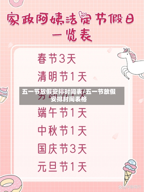 五一节放假安排时间表/五一节放假安排时间表格