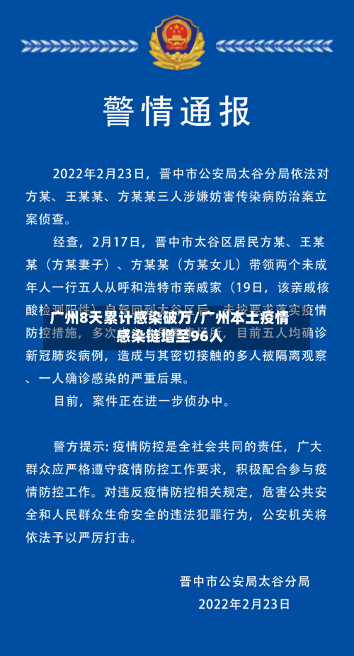广州8天累计感染破万/广州本土疫情感染链增至96人-第3张图片
