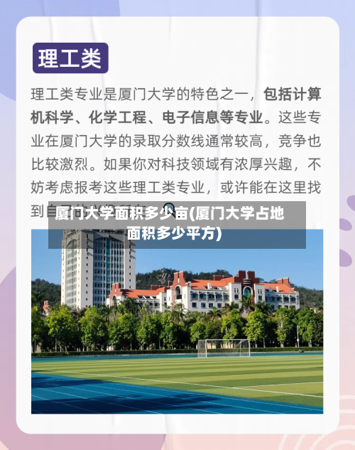 厦门大学面积多少亩(厦门大学占地面积多少平方)