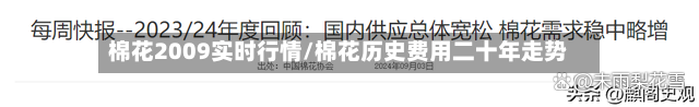 棉花2009实时行情/棉花历史费用二十年走势