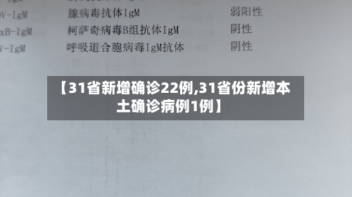 【31省新增确诊22例,31省份新增本土确诊病例1例】-第2张图片