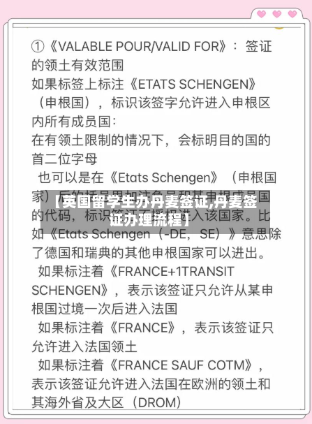 【英国留学生办丹麦签证,丹麦签证办理流程】-第2张图片