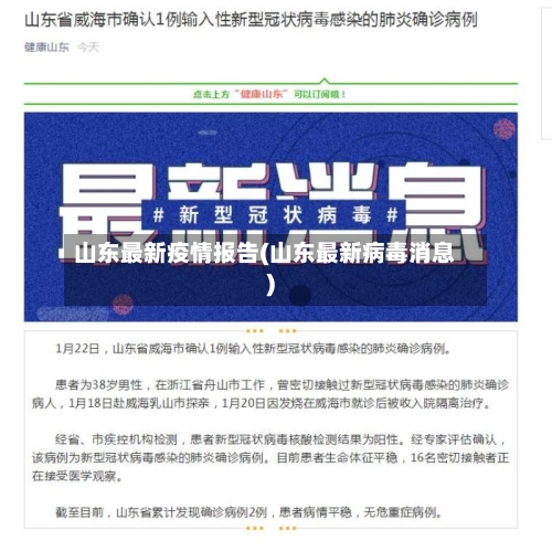 山东最新疫情报告(山东最新病毒消息)-第2张图片
