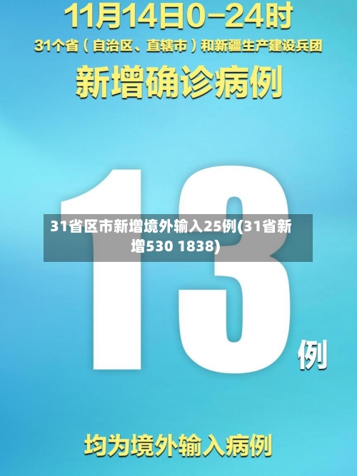 31省区市新增境外输入25例(31省新增530 1838)