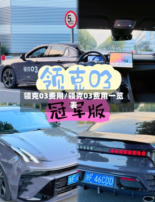 领克03费用/领克03费用一览表