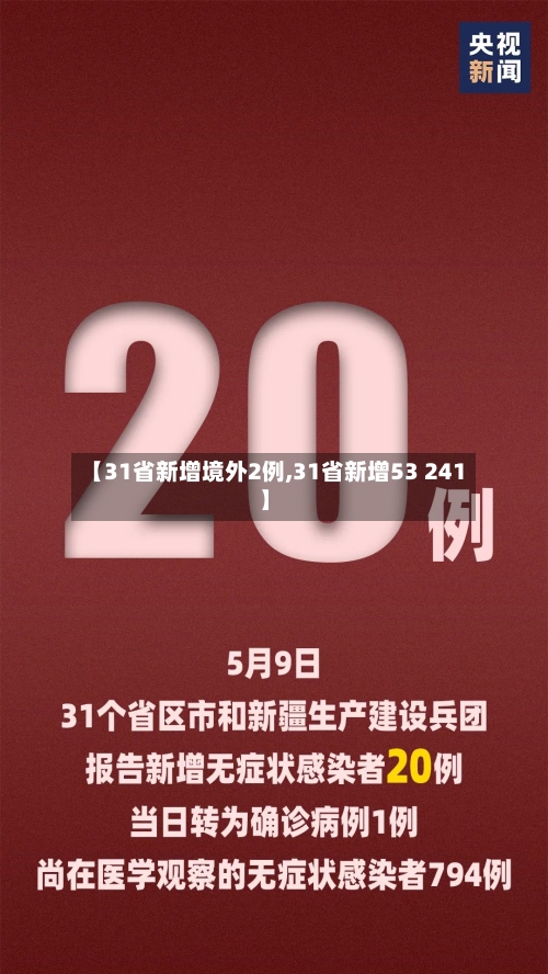 【31省新增境外2例,31省新增53 241】