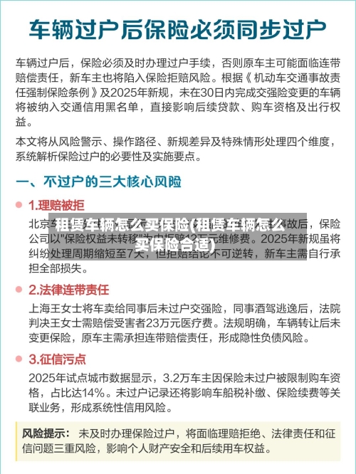 租赁车辆怎么买保险(租赁车辆怎么买保险合适)